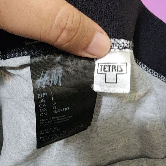 H&M Men's Tetris Game Purple Short Boxer Briefs Trunks Set of 2 Size Large L - Picture 7 of 8